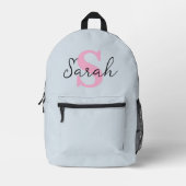 personalized backpack, kids fashion, customized  bedruckter rucksack (Vorderseite)