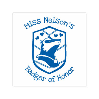 Personalized "Badger of Honor" Stamp Permastempel