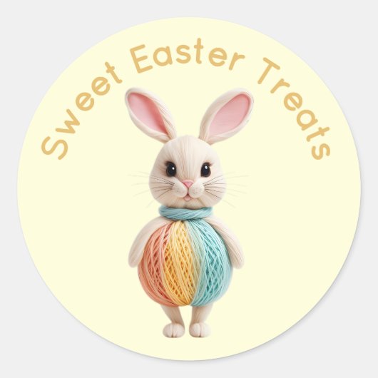 Personalized Bakery Favor Label, Cute Colorful Runder Aufkleber (Vorderseite)