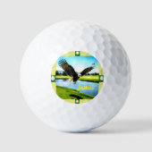 Personalized Bald Eagle Golfball (Vorderseite)