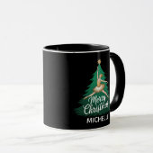 Personalized Ballerina ballet dancer christmas  Tasse (VorderseiteRechts)