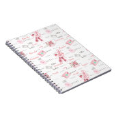 Personalized Ballerina Ballet Name Notizblock (Rechte Seite)