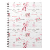 Personalized Ballerina Ballet Name Notizblock (Vorderseite)