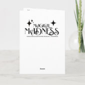 Personalized Ballet Birthday + Coloring Page Karte (Rückseite)