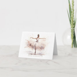 Personalized Ballet Thank You Note Card Stationery Dankeskarte