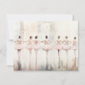 Personalized Ballet Thank You Note Card Stationery Mitteilungskarte (Rückseite)