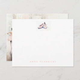 Personalized Ballet Thank You Note Card Stationery Mitteilungskarte