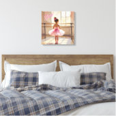 Personalized Ballet themed Ballerina in Pink Leinwanddruck (Insitu (Schlafzimmer))