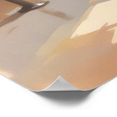 Personalized Ballet themed Ballerina in Pink Poster (Ecke)