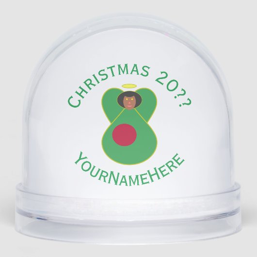 Personalized Bangladeshi Angel Christmas Flag  Schneekugeln (Vorderseite)