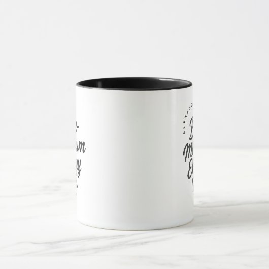 Personalized Bare-Minimum Energy Mix Gift Coffee Tasse (Zentrum)
