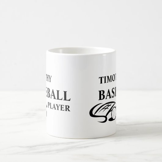 Personalized Baseball Lover Mug Kaffeetasse (Mittel)
