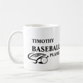 Personalized Baseball Lover Mug Kaffeetasse (Links)