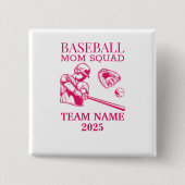 Personalized baseball mom button (Vorderseite)