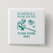 Personalized baseball mom  button (Vorderseite)