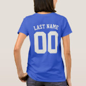 Personalized Baseball Mom Custom Jersey Number  T-Shirt (Rückseite)