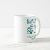 Personalized baseball mom  kaffeetasse (VorderseiteRechts)