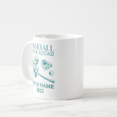 Personalized baseball mom  kaffeetasse (Vorderseite Links)
