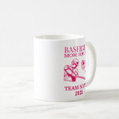 Personalized baseball mom  kaffeetasse (VorderseiteRechts)