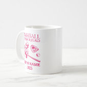 Personalized baseball mom  kaffeetasse (Vorderseite Links)