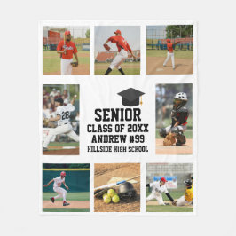 Personalized Baseball Senior Class Of Graduation Fleecedecke