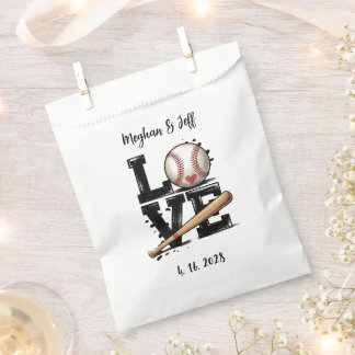 Personalized Baseball Themed Wedding Favor Geschenktütchen