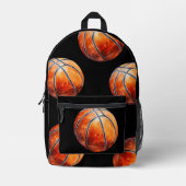 Personalized Basketball Bedruckter Rucksack (Vorderseite)