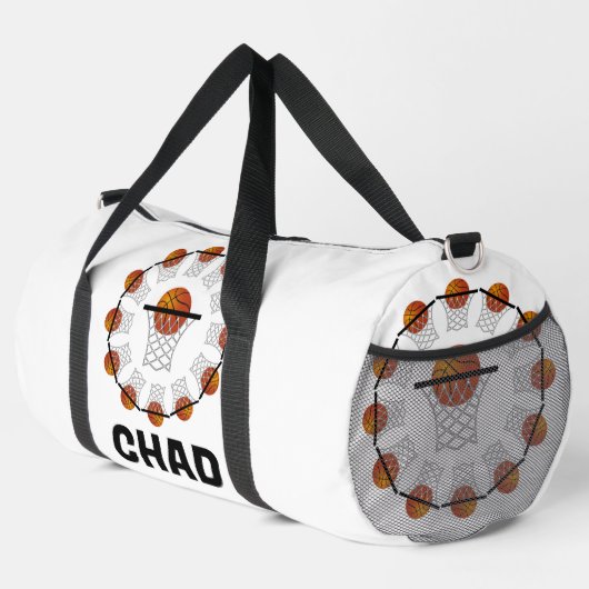 Personalized Basketball Duffle Bag (Rechte Ecke)