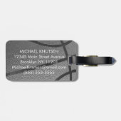 Personalized Basketball Gepäckanhänger (Rückseite horizontal)