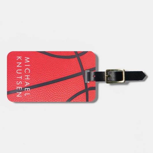 Personalized Basketball Gepäckanhänger (Vorderseite horizontal)