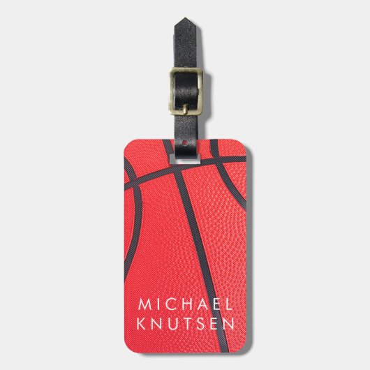 Personalized Basketball Gepäckanhänger (Vorderseite vertikal)