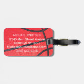 Personalized Basketball Gepäckanhänger (Rückseite horizontal)