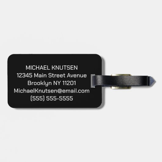 Personalized Basketball Gepäckanhänger (Rückseite horizontal)