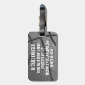 Personalized Basketball Gepäckanhänger (Rückseite vertikal)