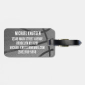 Personalized Basketball Gepäckanhänger (Rückseite horizontal)