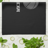 Personalized Basketball Geschirrtuch (Gefaltet)
