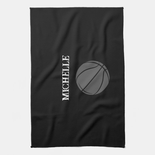 Personalized Basketball Geschirrtuch (Vertikal)