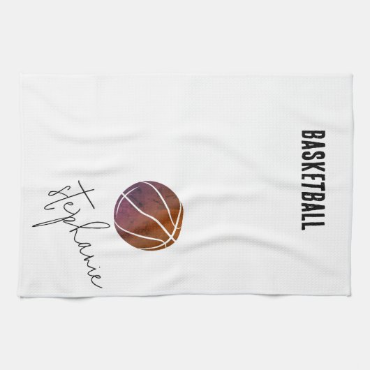 Personalized Basketball Geschirrtuch (Horizontal)