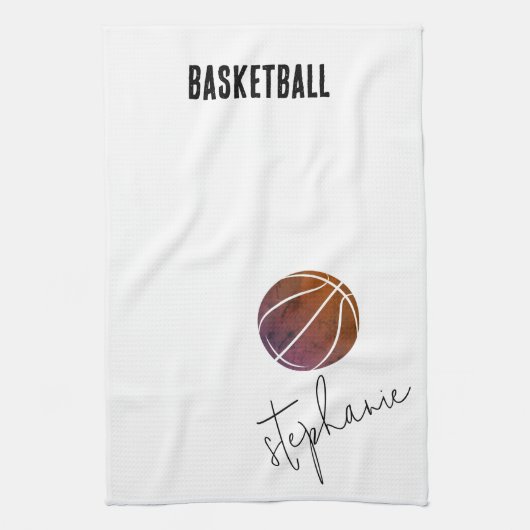 Personalized Basketball Geschirrtuch (Vertikal)