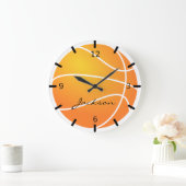 Personalized Basketball Große Wanduhr (Zuhause)