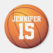 Personalized Basketball Magnet (Vorne)