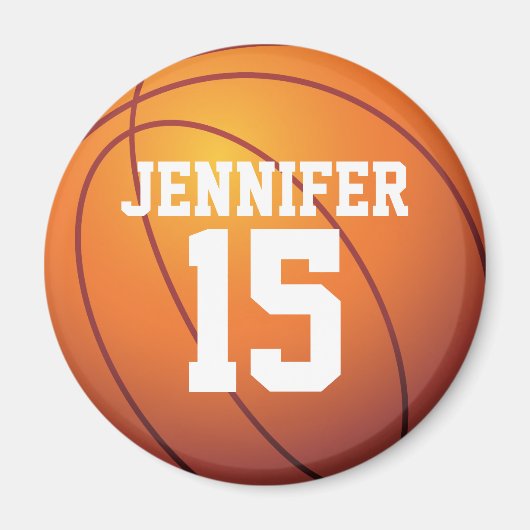 Personalized Basketball Magnet (Vorne)