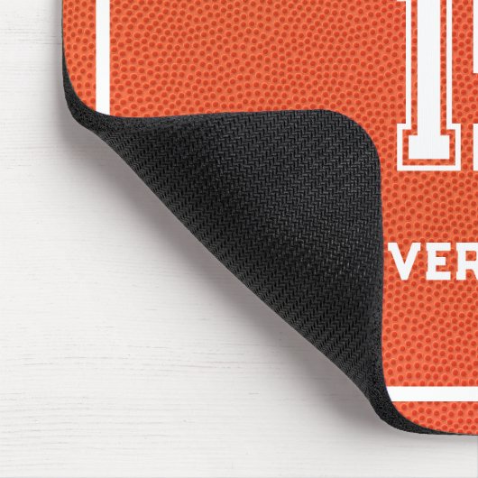 Personalized Basketball Player Sport Simple Fun Mousepad (Ecke)