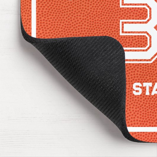 Personalized Basketball Player Sport Simple Fun Mousepad (Ecke)