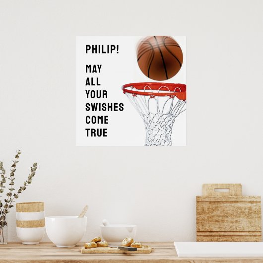 Personalized Basketball Poster (Küche)
