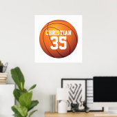 Personalized Basketball Poster (Heimbüro)