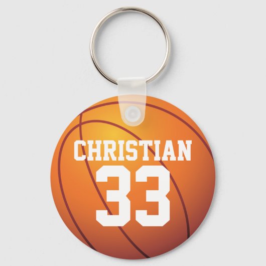 Personalized Basketball Schlüsselanhänger (Vorderseite)