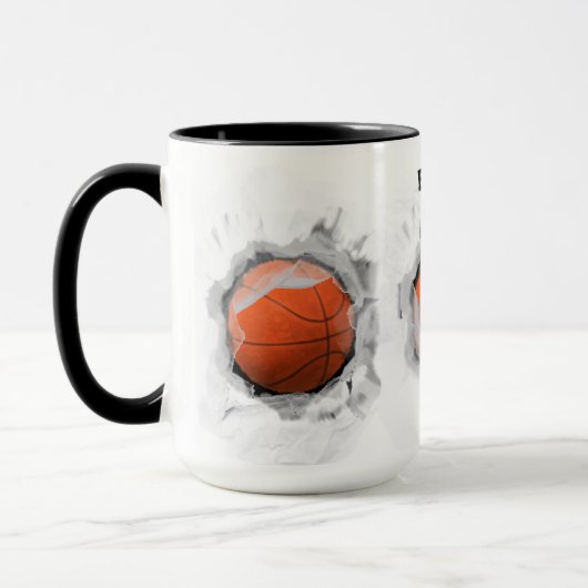 Personalized Basketball Tasse (Links)
