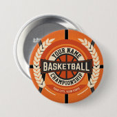 Personalized Basketball Team Player Custom Athlete Button (Vorne & Hinten)
