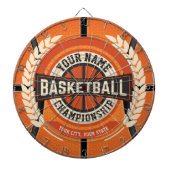 Personalized Basketball Team Player Custom Athlete Dartscheibe (vorne)